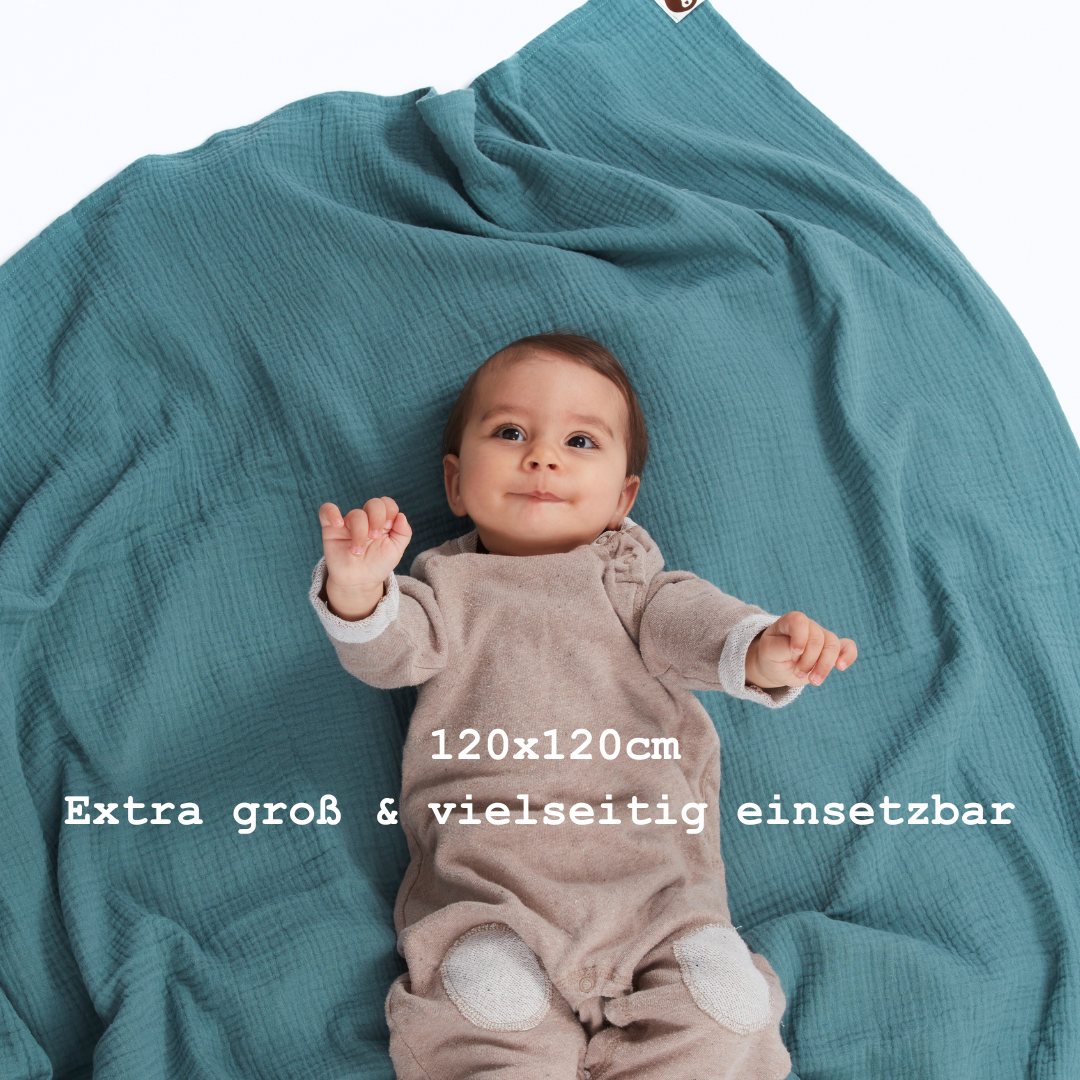 Honigbär|Pucktuch|Bio-Musselin|GOTS-zertifiziert|viele Farben|Baby Einschlafhilfe|Neugeborene|Krabbeldecke|Schmusetuch