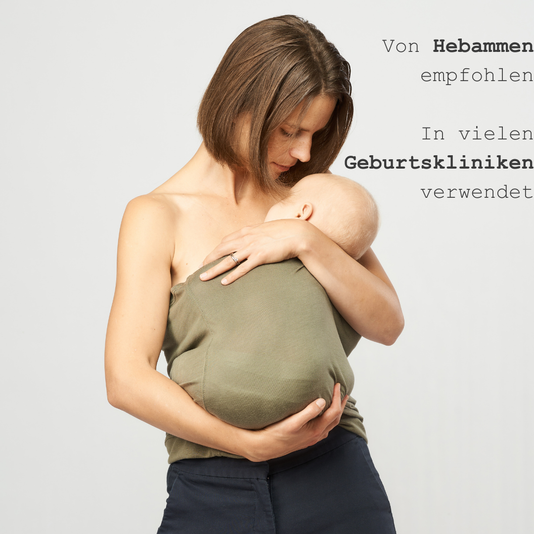 Honigbär umweltfreundliches Bonding-Top | Tencel™| mit Hebammen entwickelt & empfohlen | Baby Einschlafhilfe | Wochenbett | Mutter/Vater-Kind-Bindung | Neugeborene | Milchanregung
