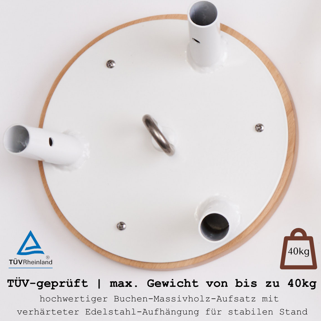 Honigbär Gestell für Federwiegen – TÜV-geprüft, pulverbeschichtet & belastbar bis 40 kg | Babyhängematte & Schaukelbett | kompatibel mit Swing2Sleep, Moonboon, NONOMO, Wunderwiege, Membantu, Lottili | platzsparend & günstigstes Gestell Deutschlands