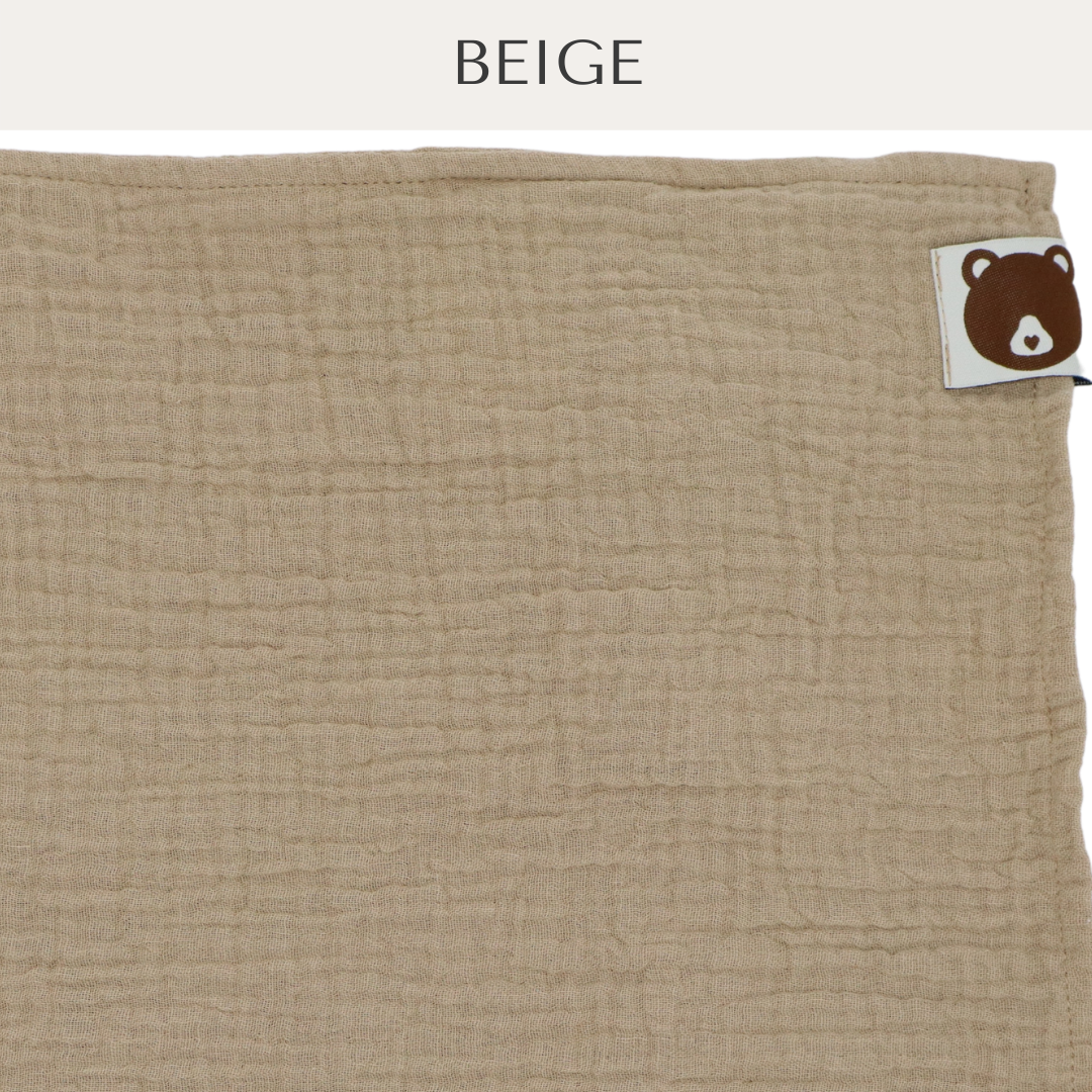 Honigbär|Pucktuch|Bio-Musselin|GOTS-zertifiziert|viele Farben|Baby Einschlafhilfe|Neugeborene|Krabbeldecke|Schmusetuch