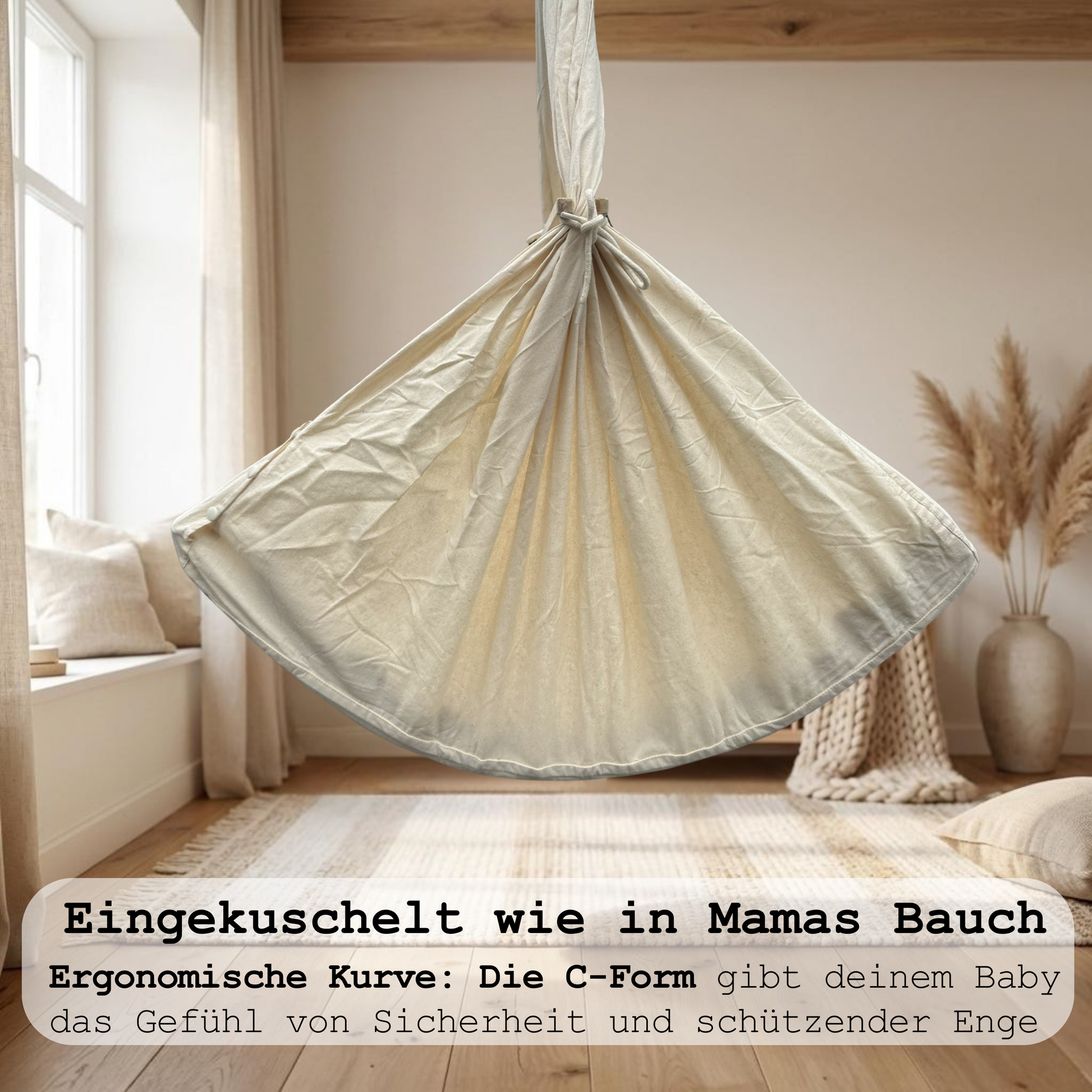 Honigbär Federwiege C-Form Mutterleib-Effekt für gesunden Babyschlaf